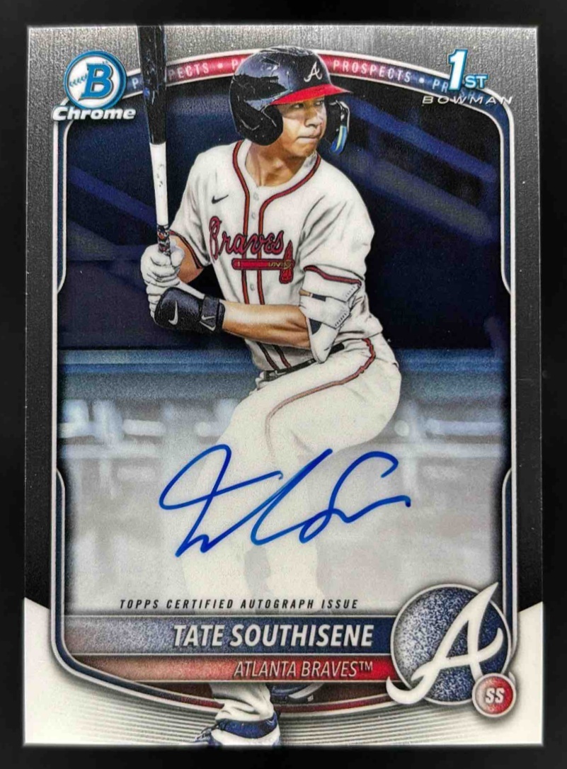 Card image for 2025 Bowman Draft Tate Southisene Chrome Prospect Auto #CPA-TS Braves