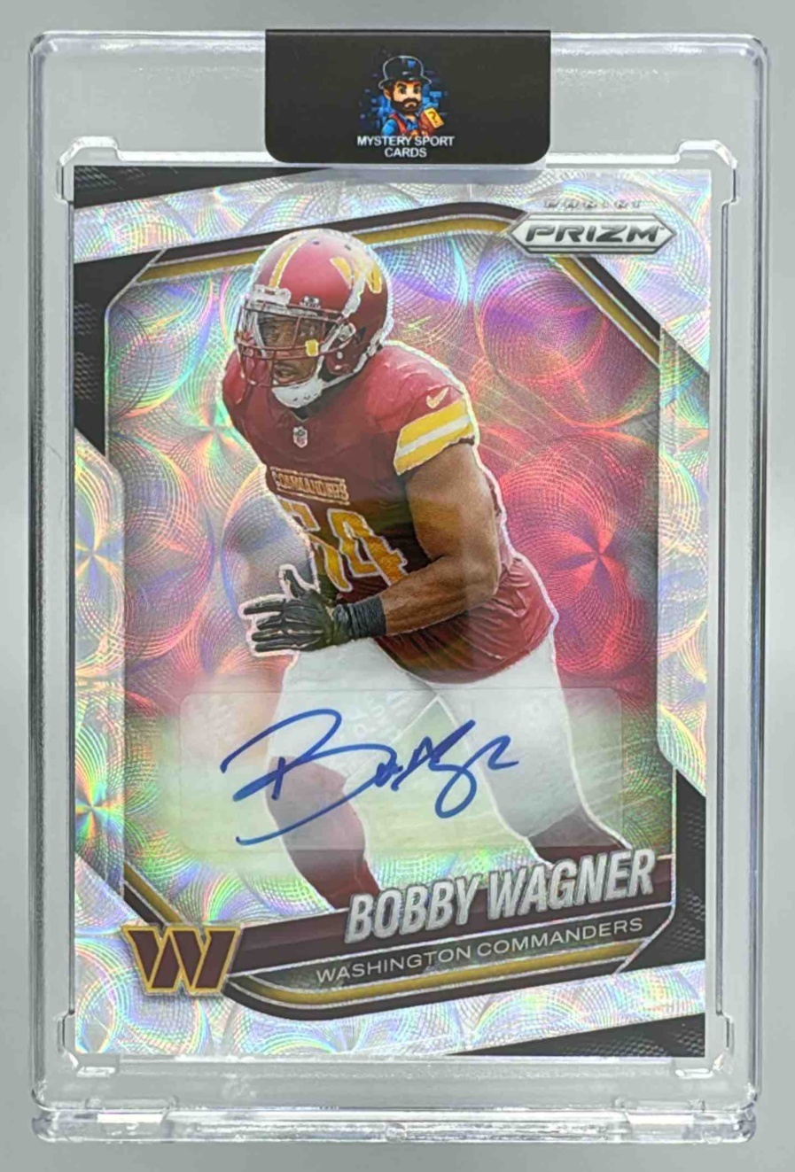 Card image for 2025 Panini Prizm Bobby Wagner Choice Auto /100 #261 Commanders