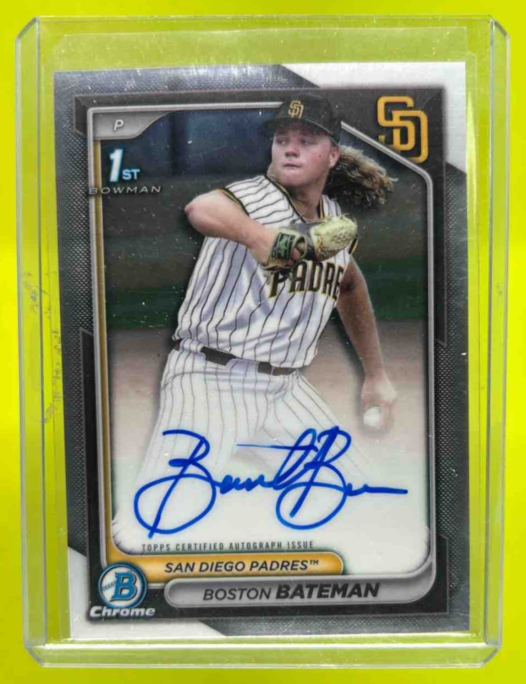 Boston Bateman 2024 Bowman Draft Chrome Prospect Autographs
