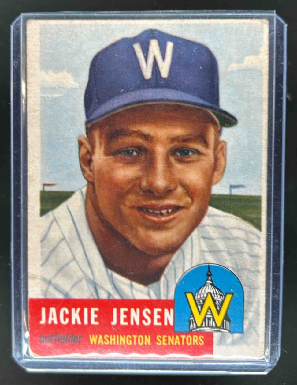 Card image for 1953 TOPPS BASEBALL JACKIE JENSEN #265