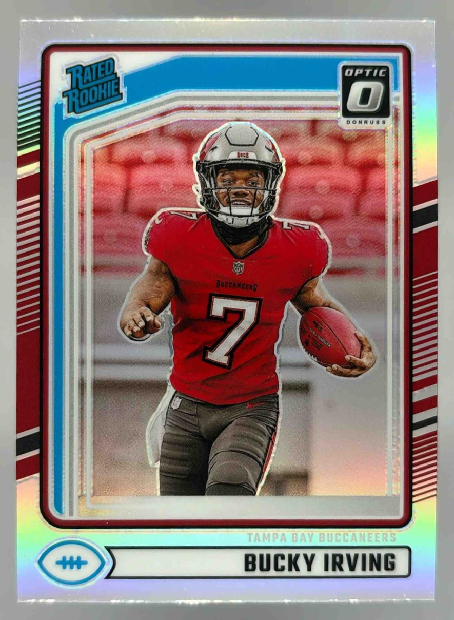 Card image for 2024 Panini Donruss Bucky Irving #301 Rated Rookie RC Buccaneers