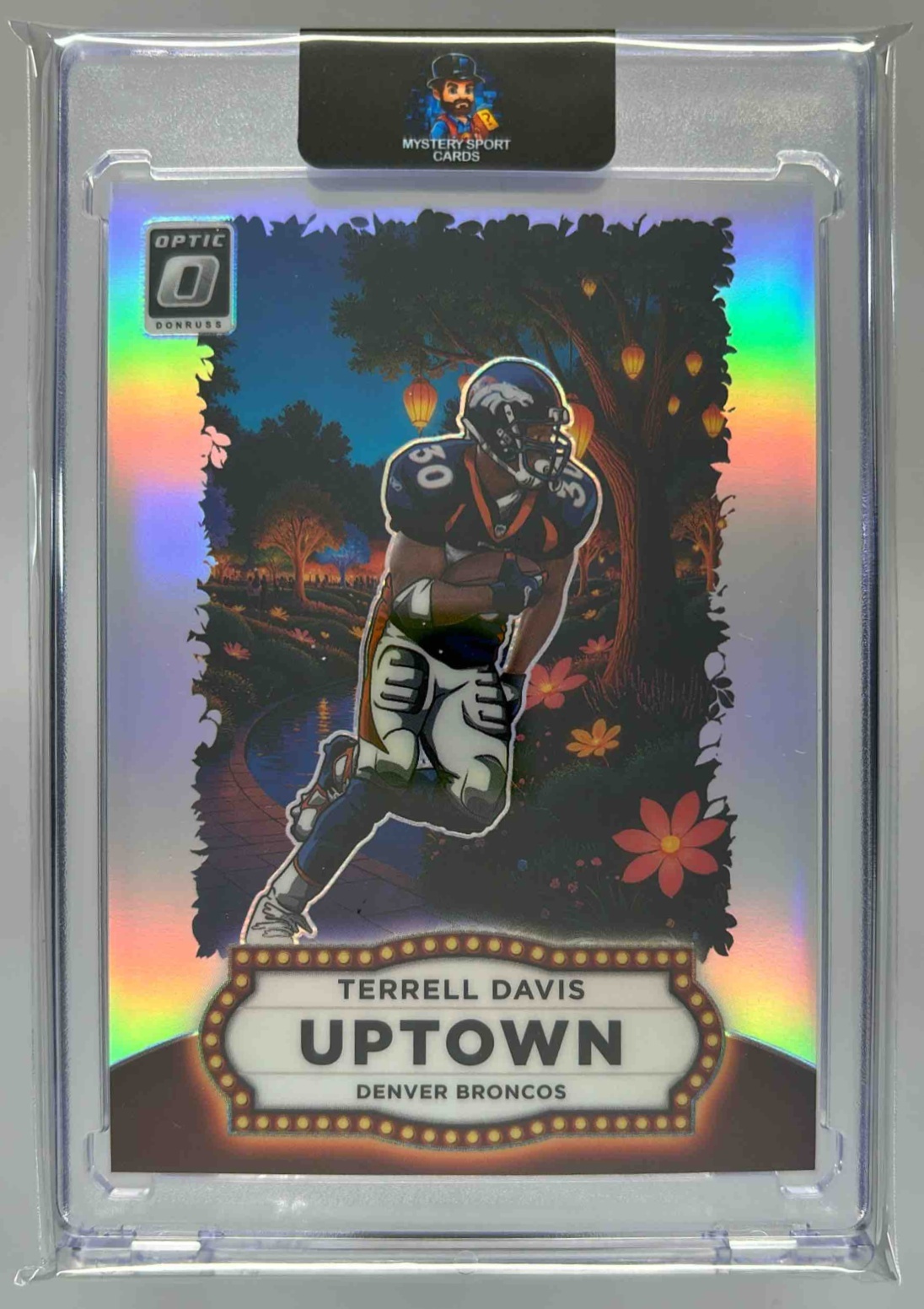 Card image for 2025 Panini Football Donruss Optic Terrell Davis Uptown #19 Denver Broncos