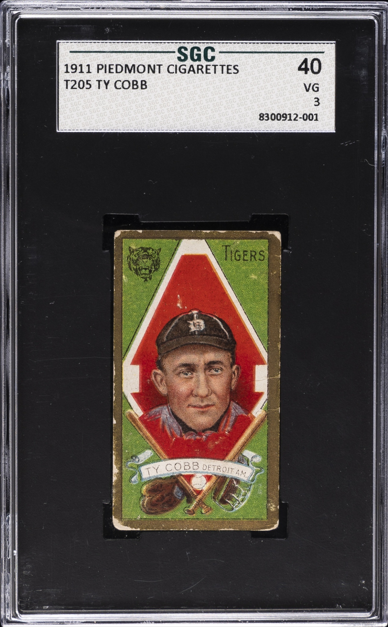 1911 T205 Ty Cobb graded card