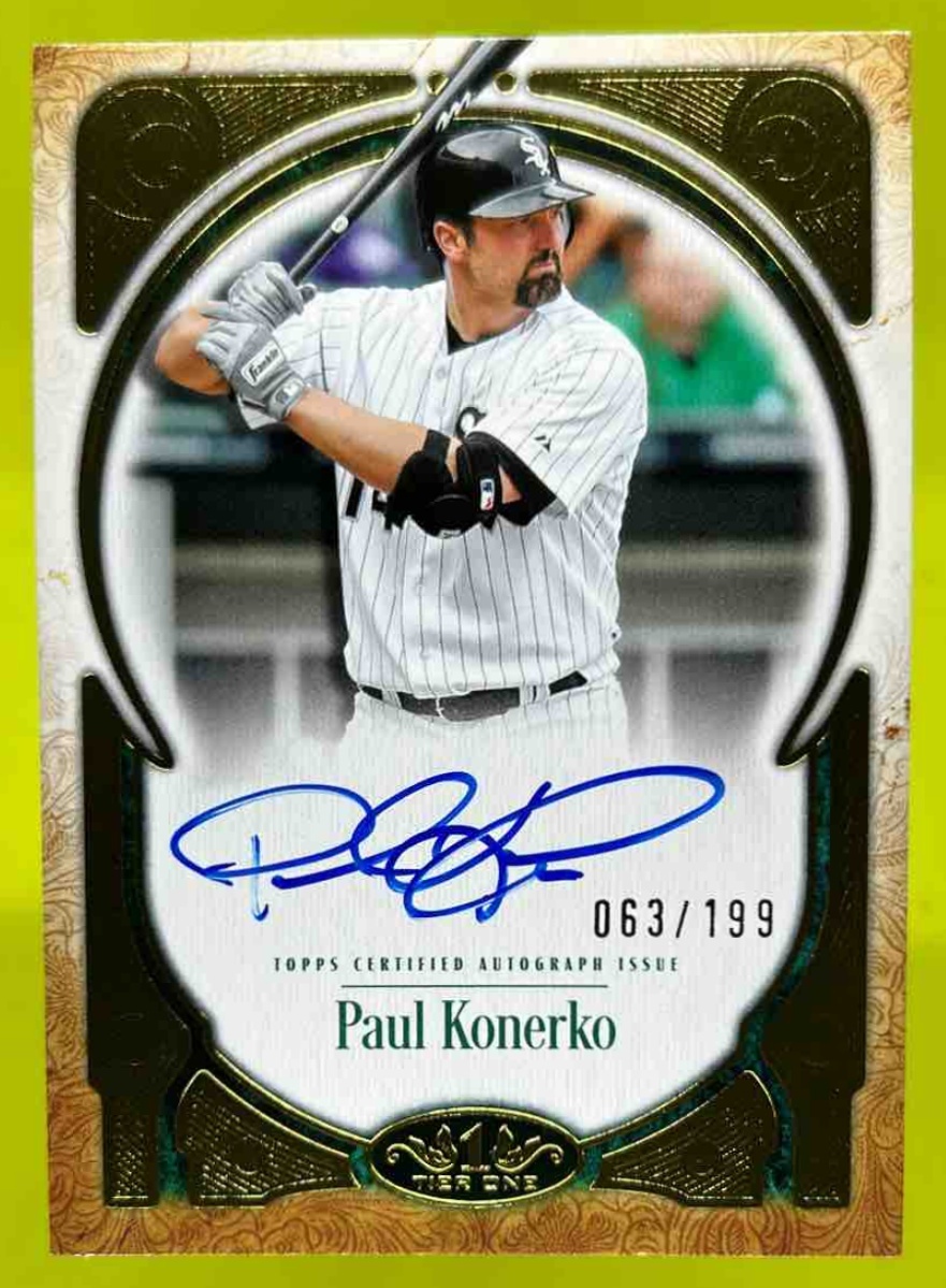 Card image for Paul Konerko 2026 Topps Tier One Prime Performers Auto /199