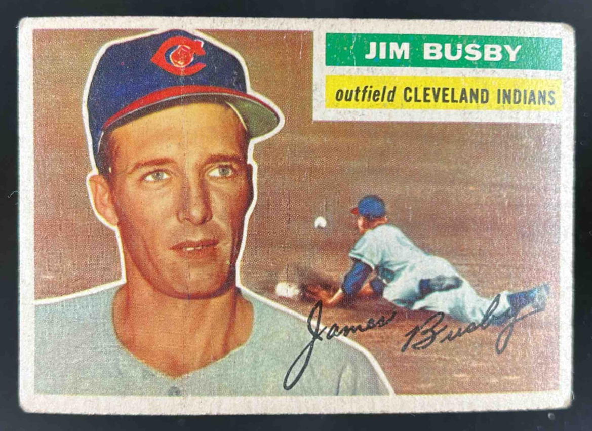 Card image for 1956 TOPPS BASEBALL JIM BUSBY #330