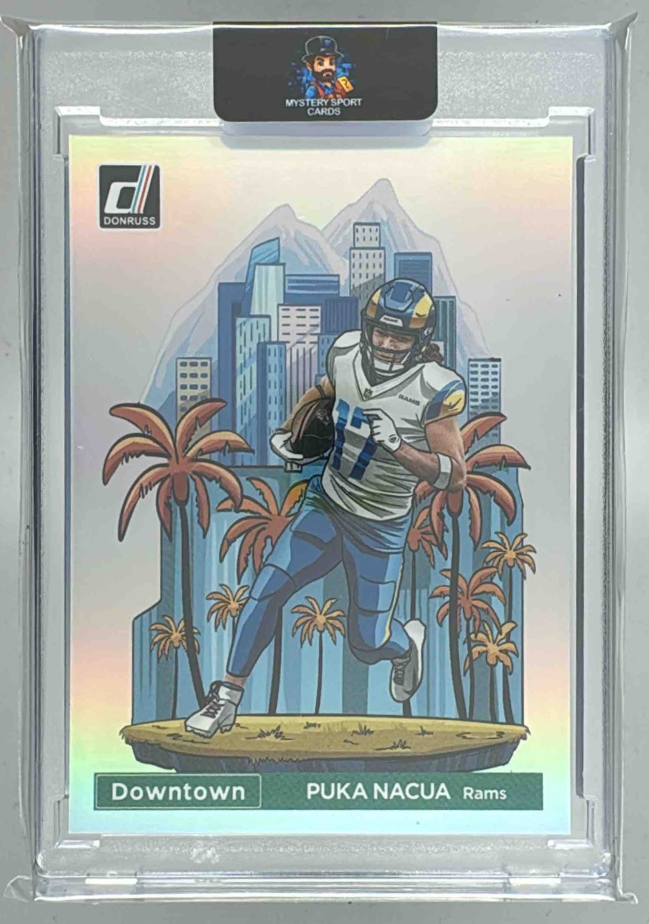 Card image for 2024 Panini Football Donruss Puka Nacua Downtown! SSP #20 Los Angeles Rams
