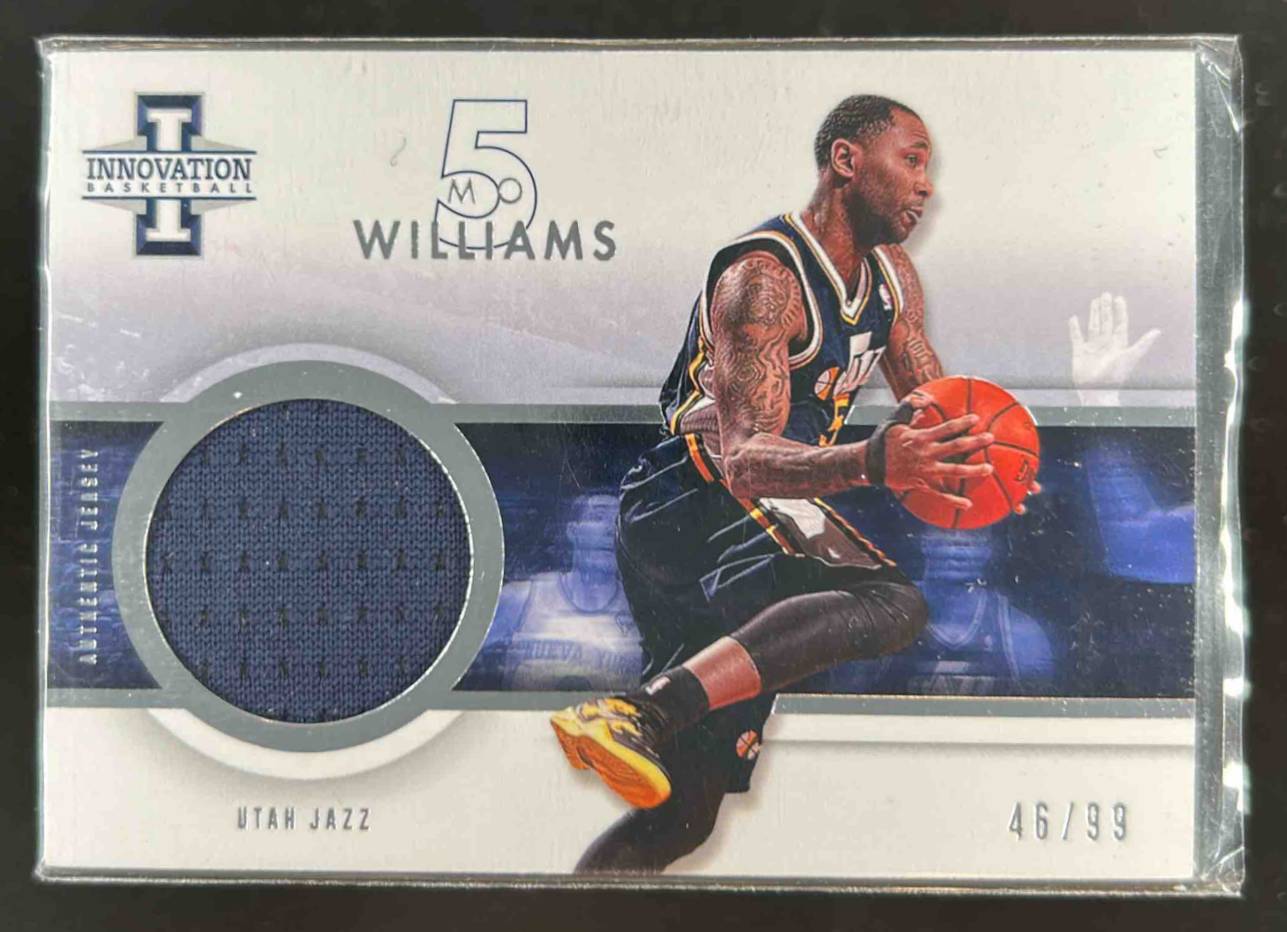 Card image for 2012-13 PANINI INNOVATION MO WILLIAMS JERSEYS /99 #13 UTAH JAZZ
