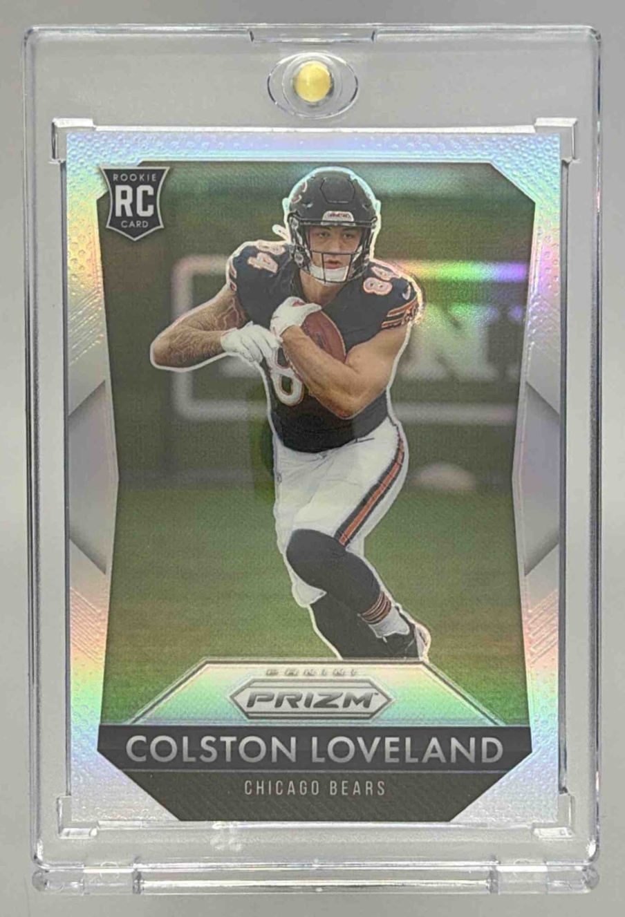 Card image for 2025 Panini Prizm Colston Loveland Rookie Flashback Silver #5 RC Bears