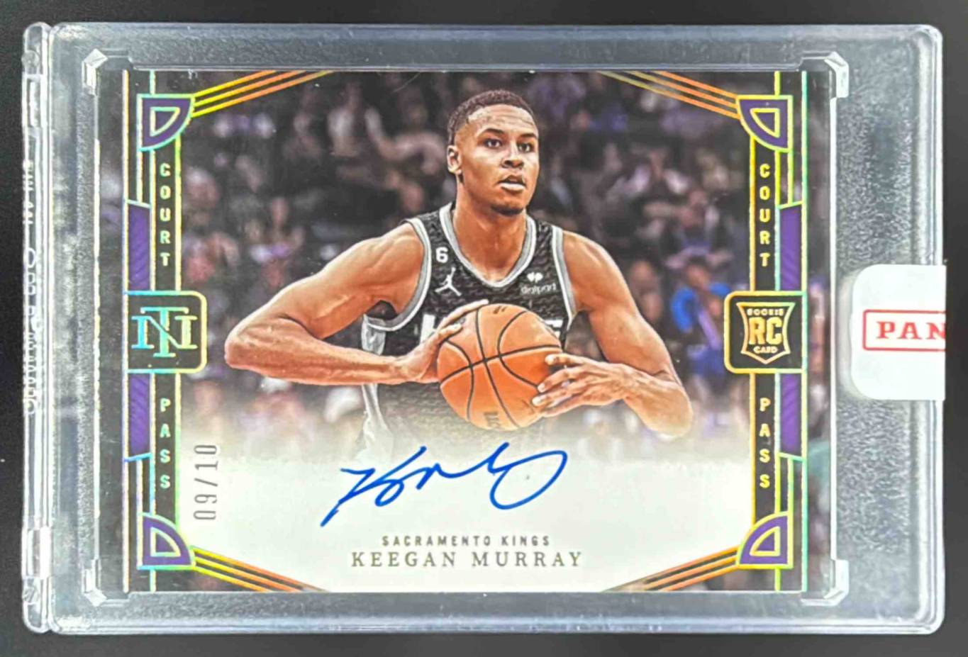 2022 National Treasures Keegan Murray Court Pass /10 Auto