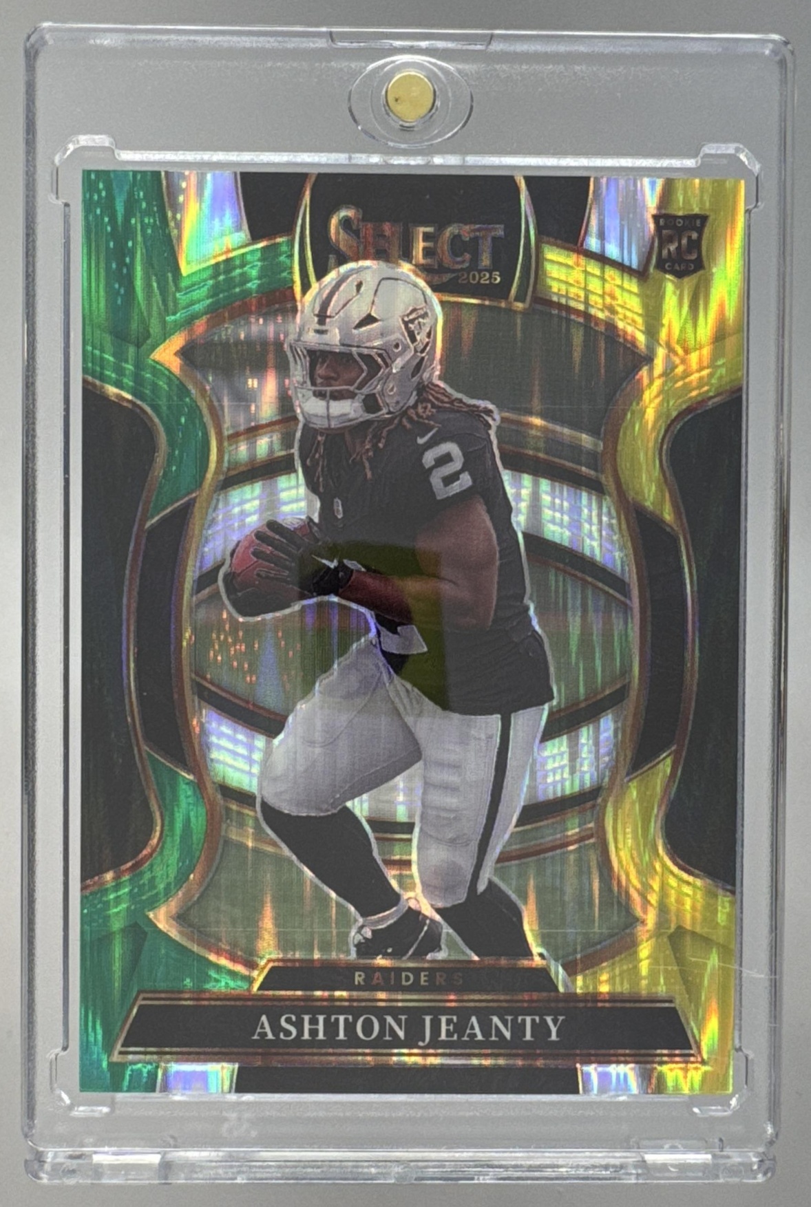 Card image for 2025 Panini Select Ashton Jeanty Certified Rookies #4 RC Raiders