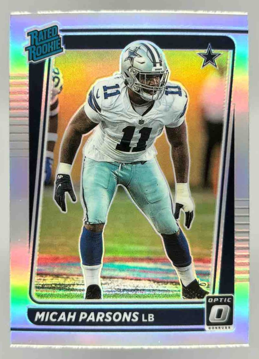Card image for 2021 Panini Donruss Optic Micah Parsons Bronze #245 RC Rated Rookie Cowboys