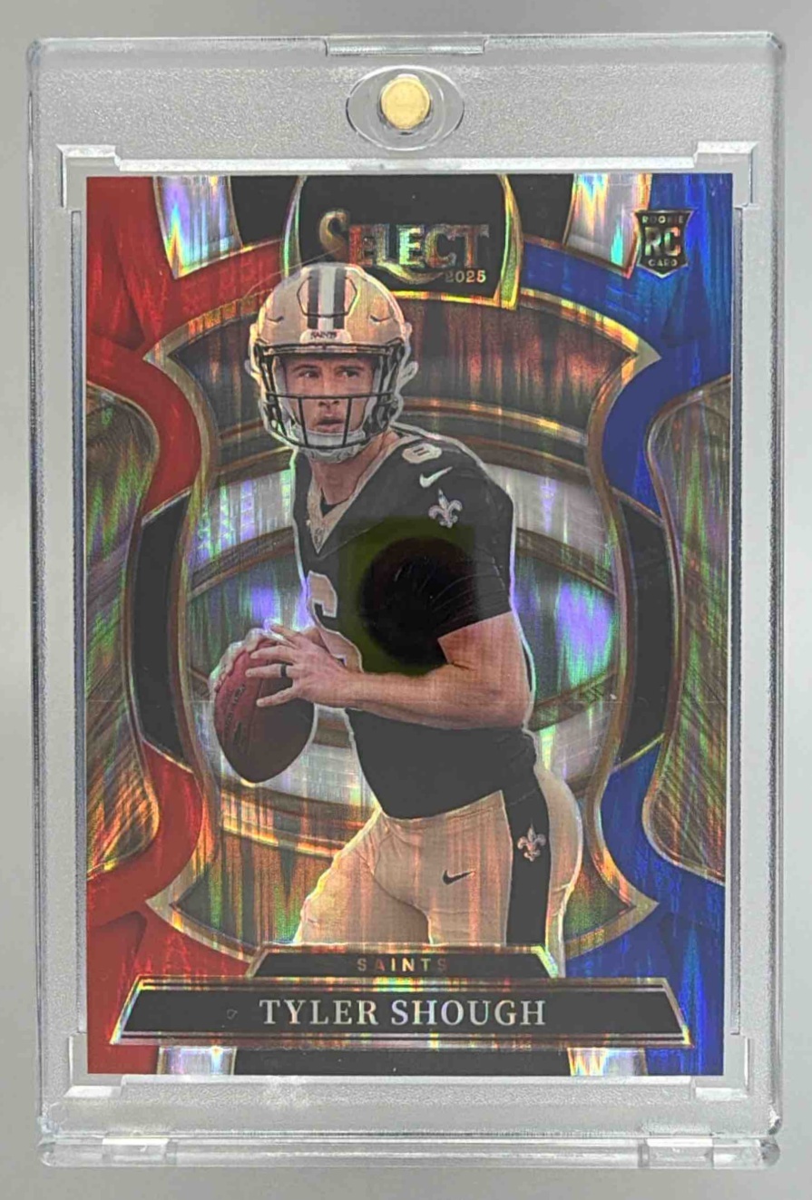 Card image for 2025 Panini Football Select Tyler Shough Concourse #41 RC New Orleans Saints