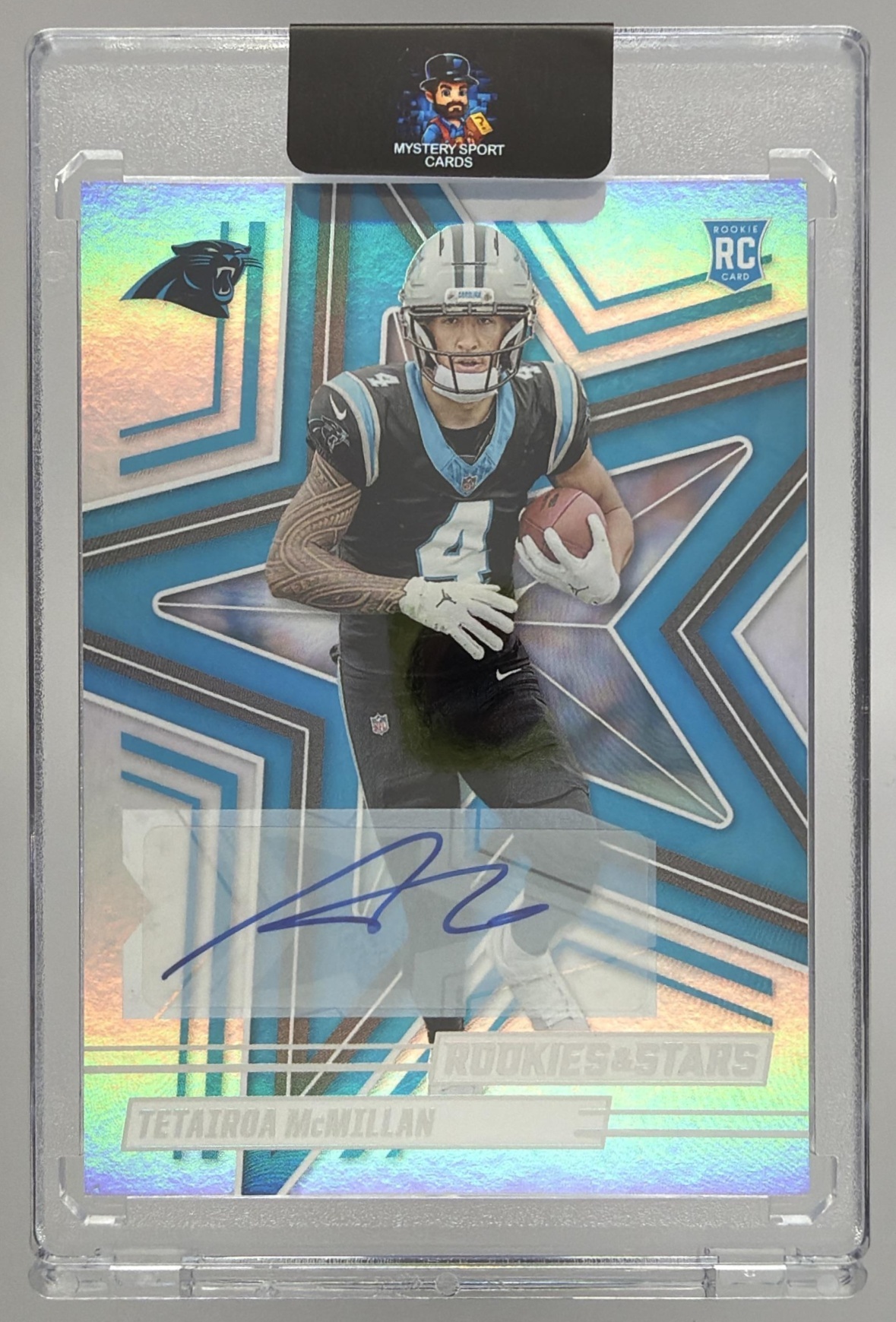 Card image for 2025 Panini Rookies & Stars Tetairoa McMillan Signatures #183 RC Auto Panthers