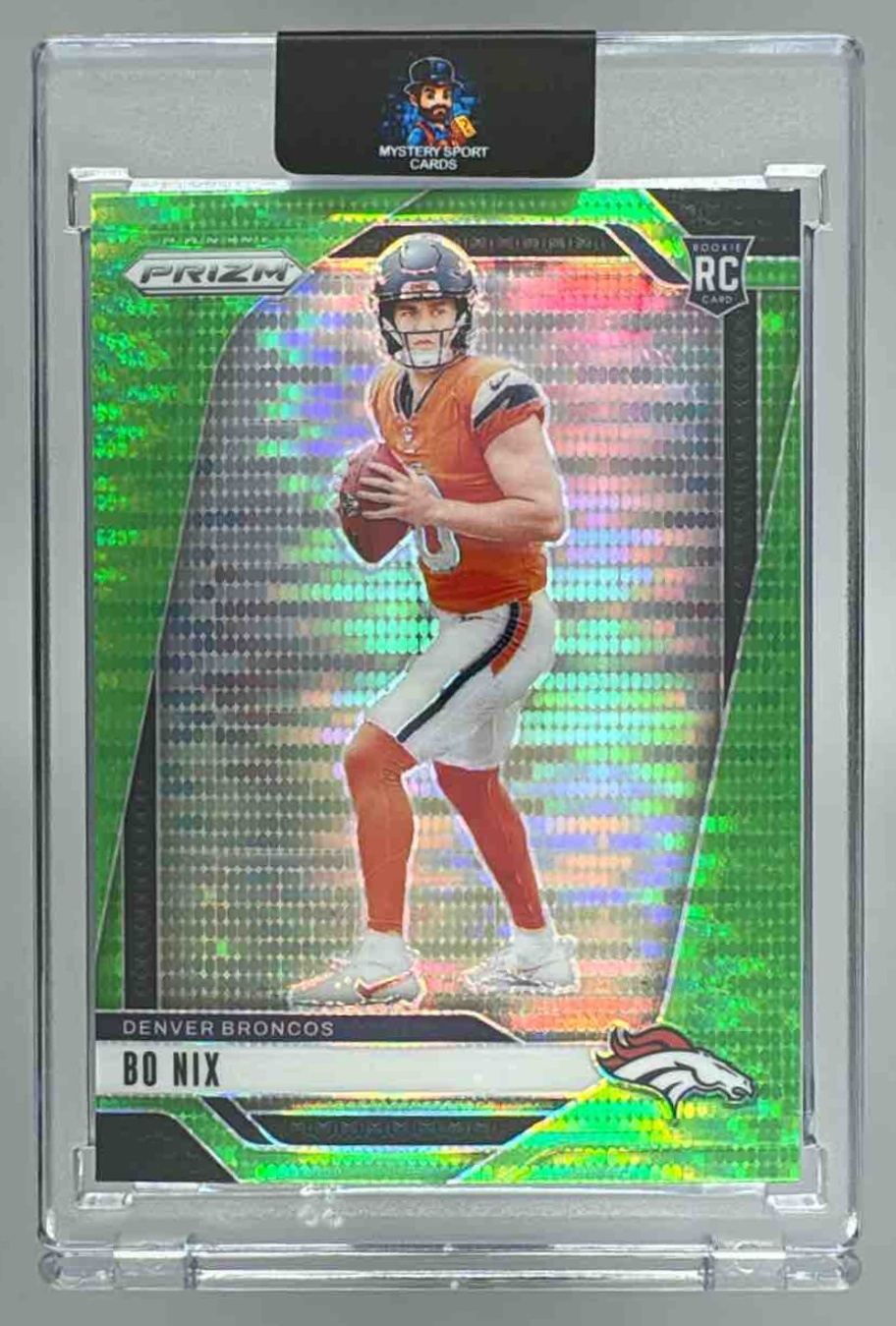Card image for 2024 Panini Football Prizm Bo Nix #309 RC Denver Broncos