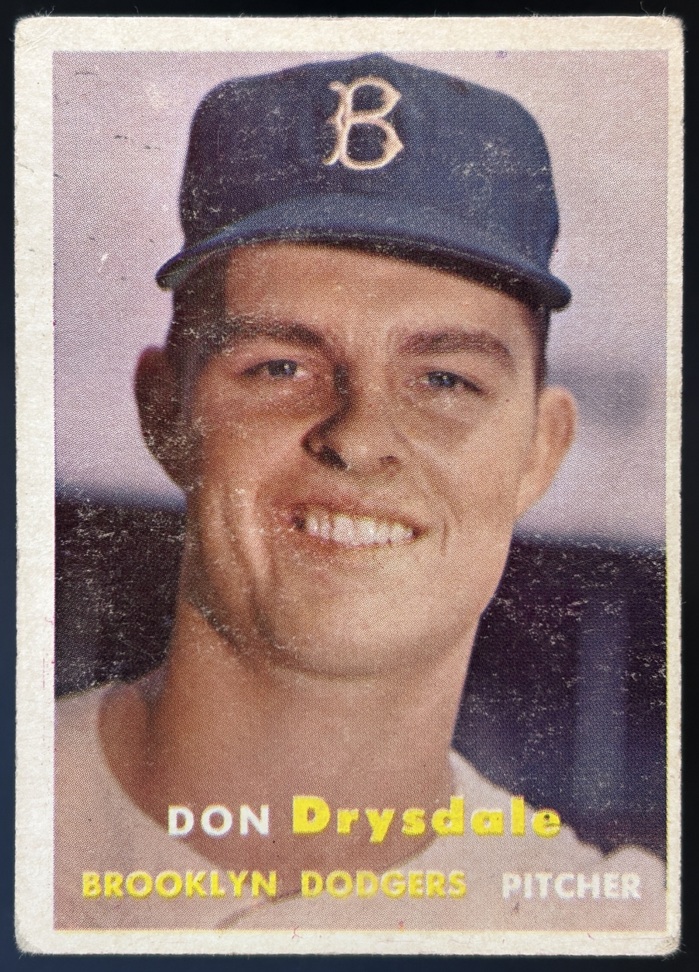 Card image for 1957 TOPPS DON DRYSDALE #18 RC ROOKIE BROOKLYN DODGERS
