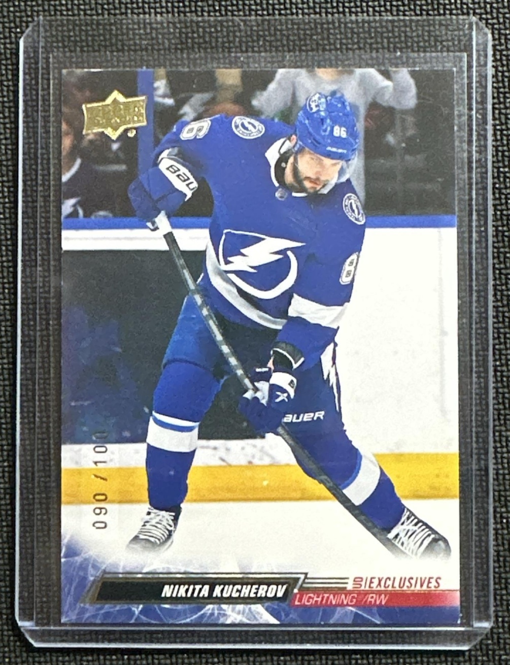 2022-23 Upper Deck Nikita Kucherov UD Exclusives 90/100 Lightning