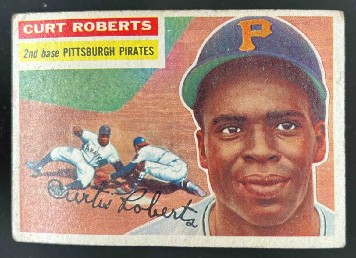 Card image for 1956 TOPPS BASEBALL CURT ROBERTS #306 PITTSBURGH PIRATES