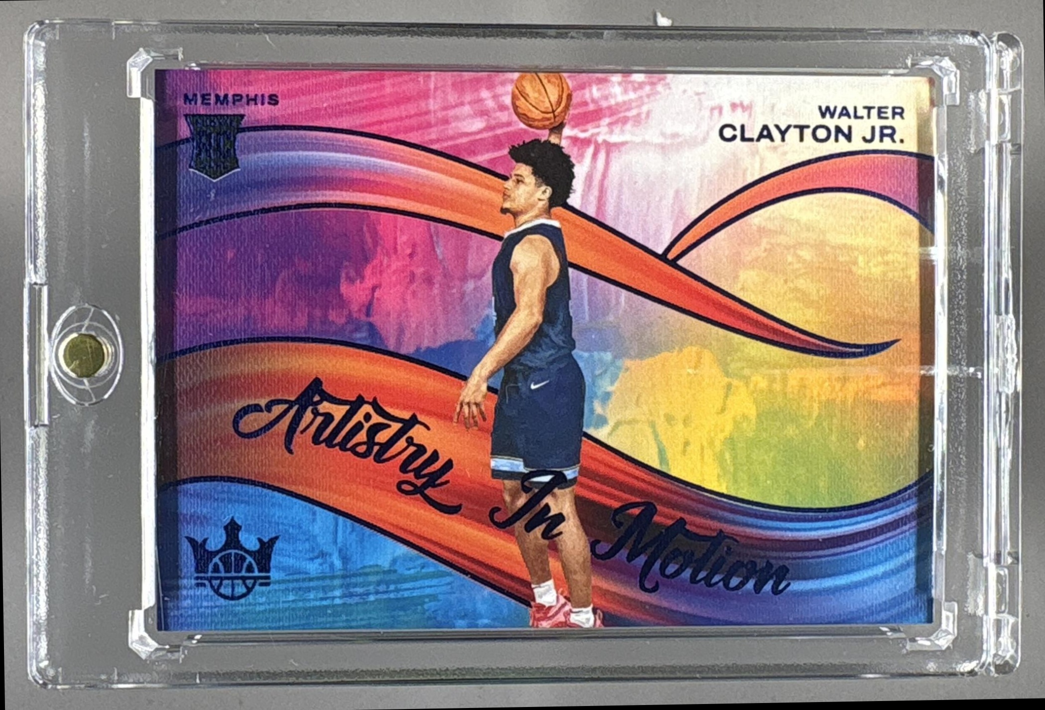 2025 PANINI COURT KINGS WALTER CLAYTON JR. #8 ARTISTRY IN MOTION SAPPHIRE /25