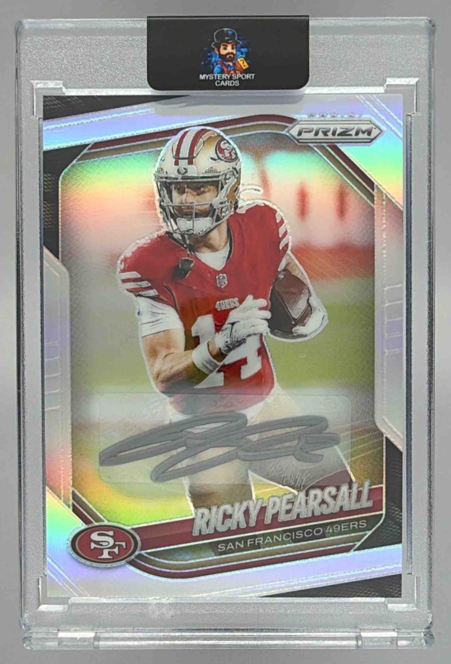Card image for 2025 Panini Football Prizm Ricky Pearsall Auto Silver #99 San Francisco 49ers