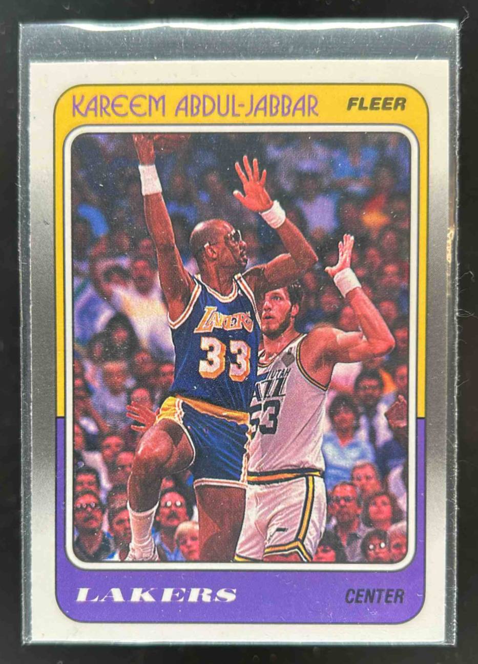 Card image for 1988-89 FLEER KAREEM ABDUL-JABBAR #64 LOS ANGELES LAKERS