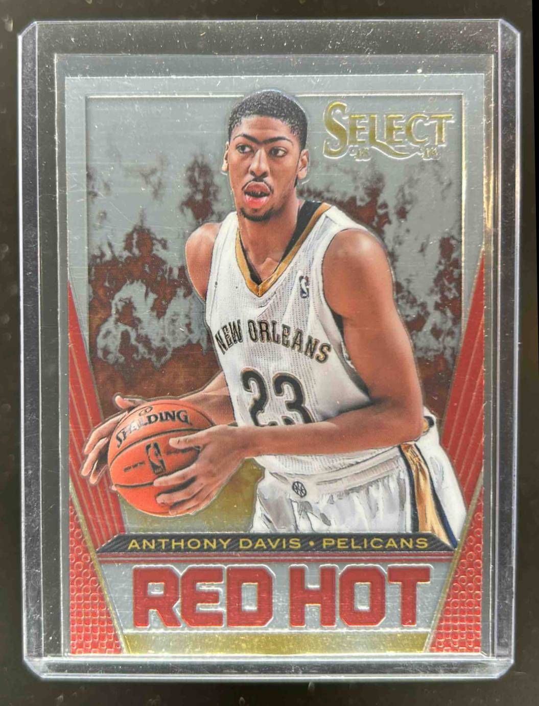 Card image for 2013-14 PANINI SELECT ANTHONY DAVIS RED HOT #40 NEW ORLEANS PELICANS