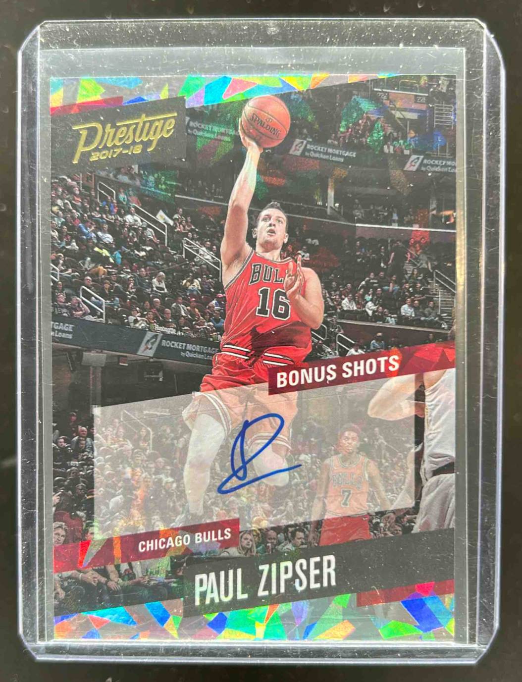Card image for 2017-18 Panini Prestige Paul Zipser Bonus Shots Signatures #39 Auto