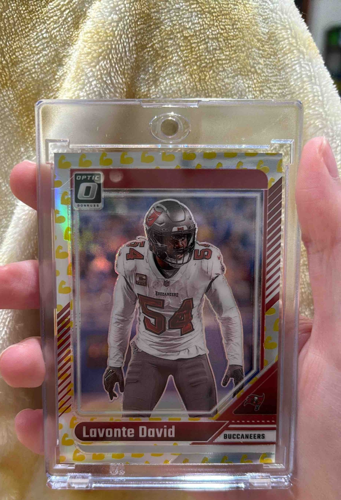 Card image for 2024 Panini Donruss Optic Lavonte David Flex /149 #188 Buccaneers