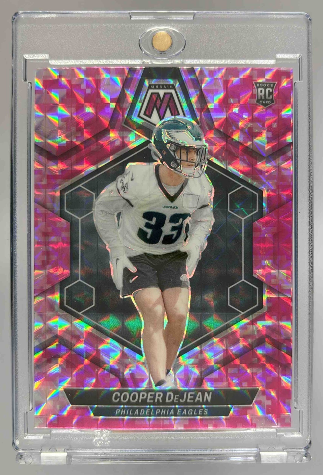 Card image for 2024 Panini Football Mosaic Cooper DeJean #340 RC Philadelphia Eagles