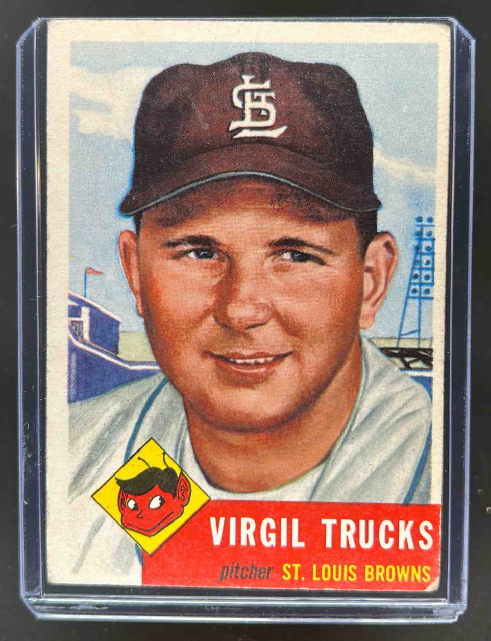 Card image for 1953 TOPPS BASEBALL VIRGIL TRUCKS #96B