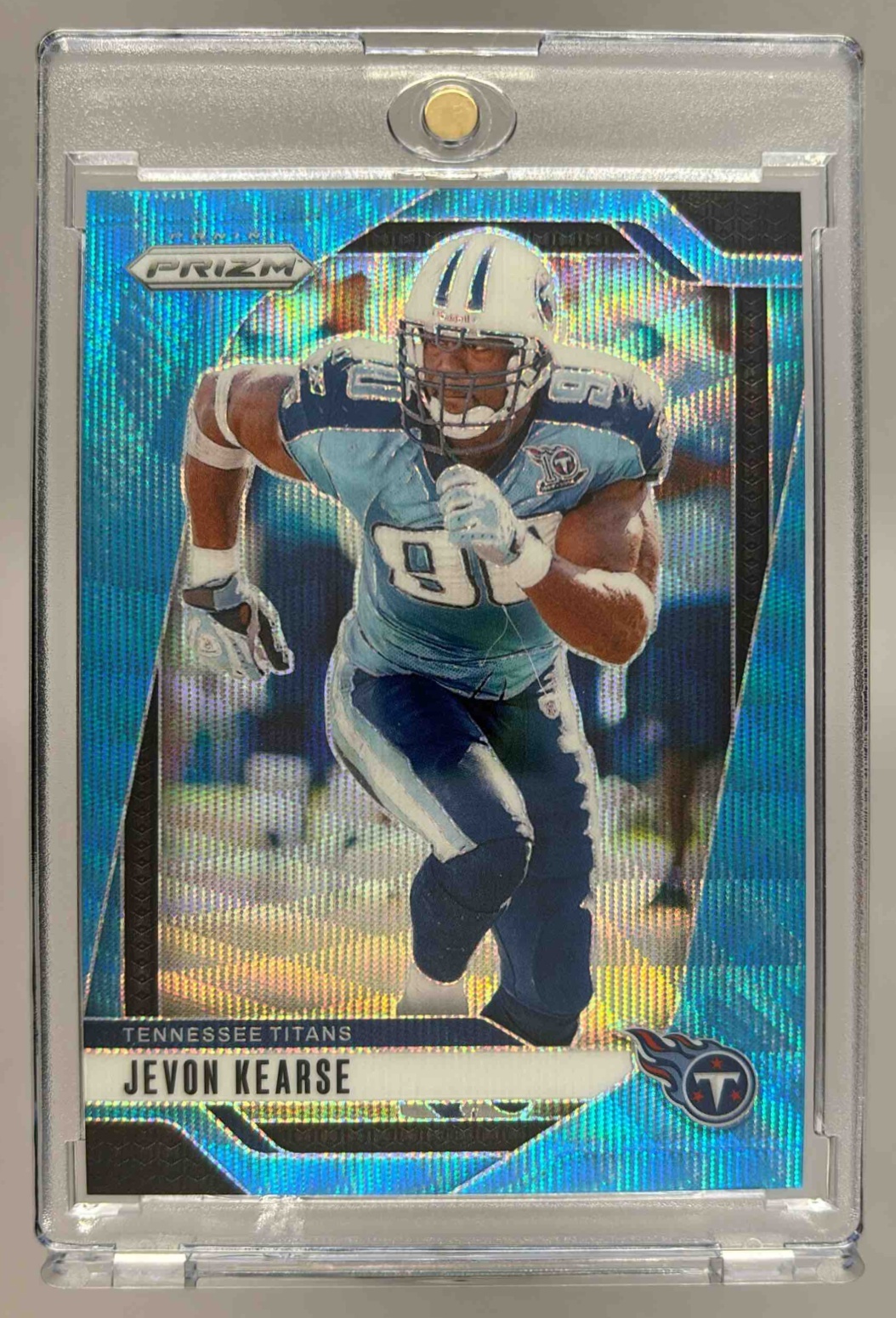 Card image for 2024 Panini Football Prizm Jevon Kearse Blue Wave /230 #286 Tennessee Titans