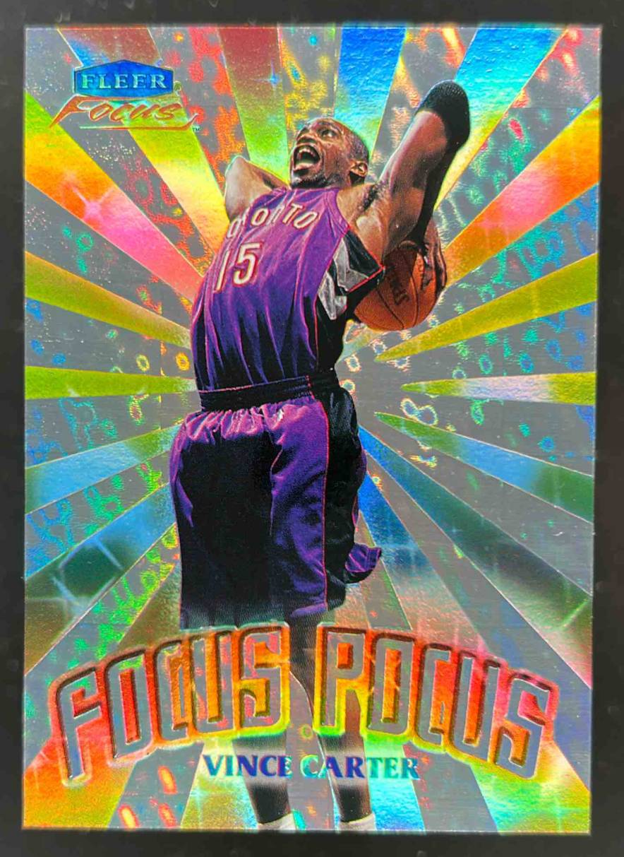 Card image for 1999-00 FLEER FOCUS VINCE CARTER POCUS #1 FP TORONTO RAPTORS