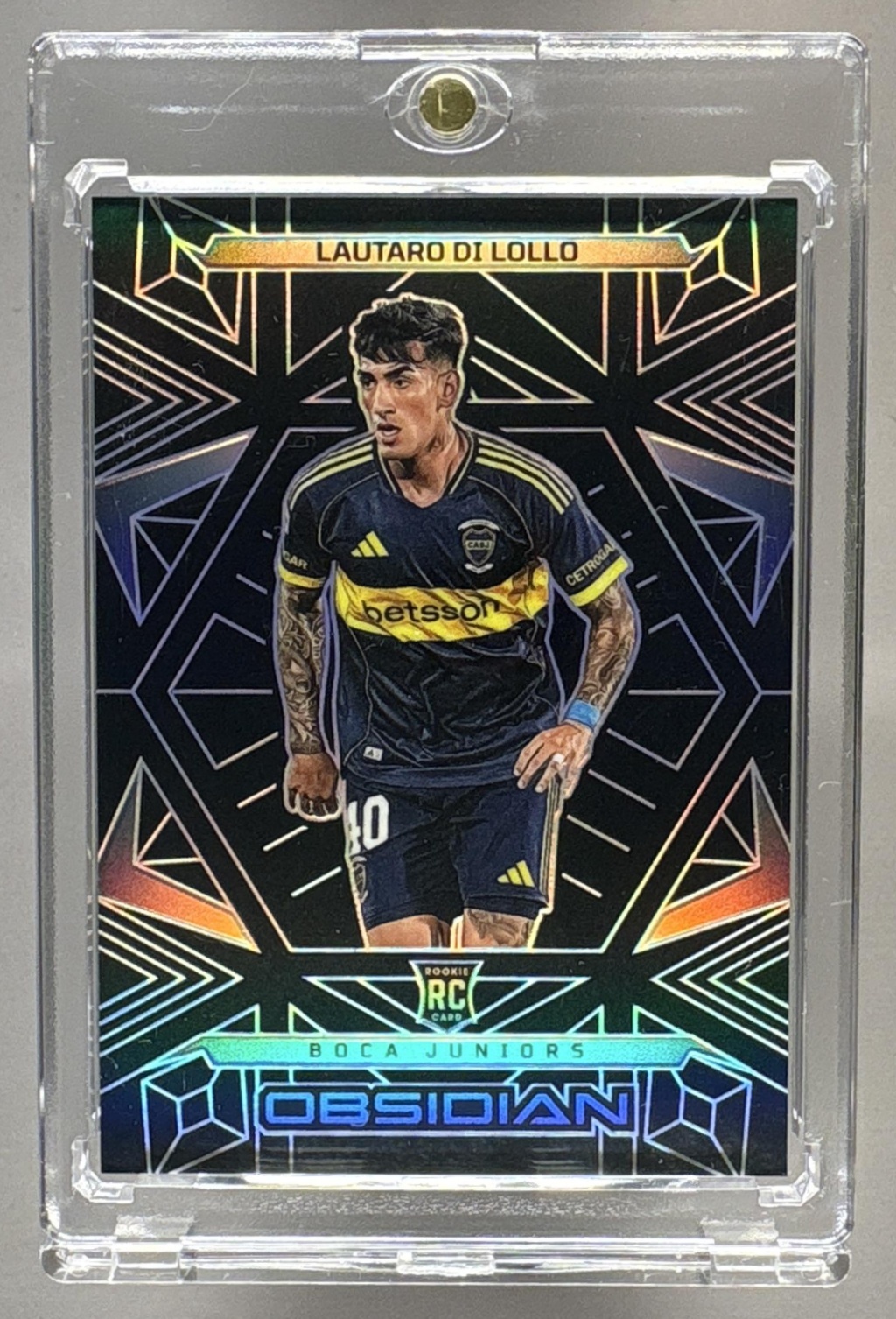 2025-26 PANINI OBSIDIAN LAUTARO DI LOLLO #139 76/169 BOCA RC