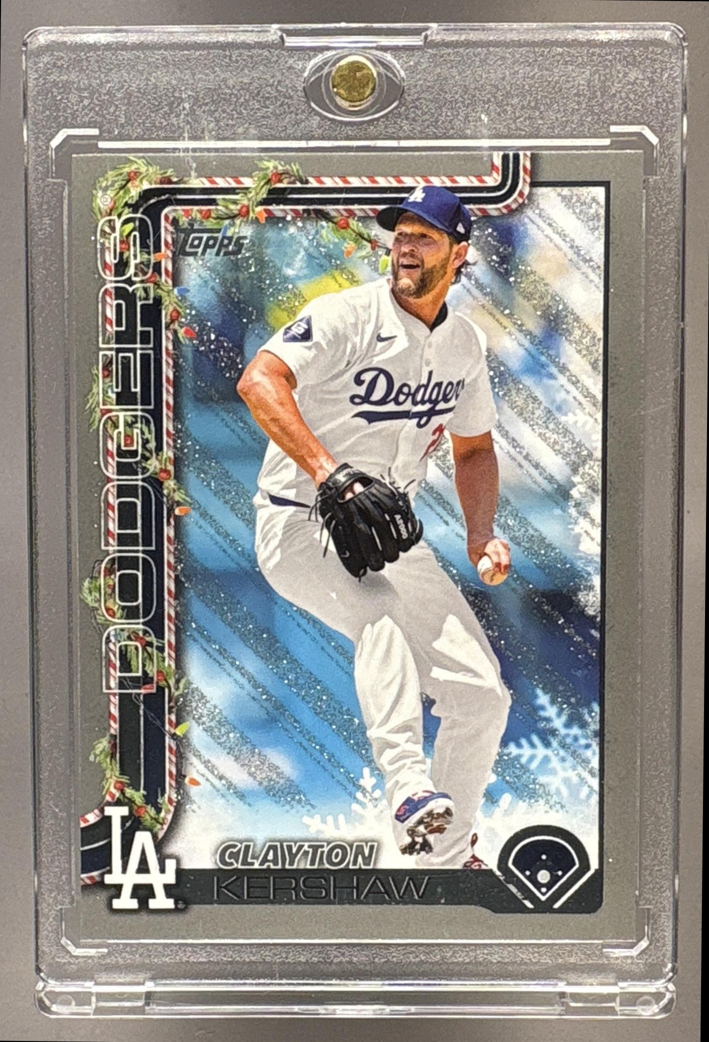 2025 TOPPS HOLIDAY CLAYTON KERSHAW #H126 SILVER GLITTER DODGERS
