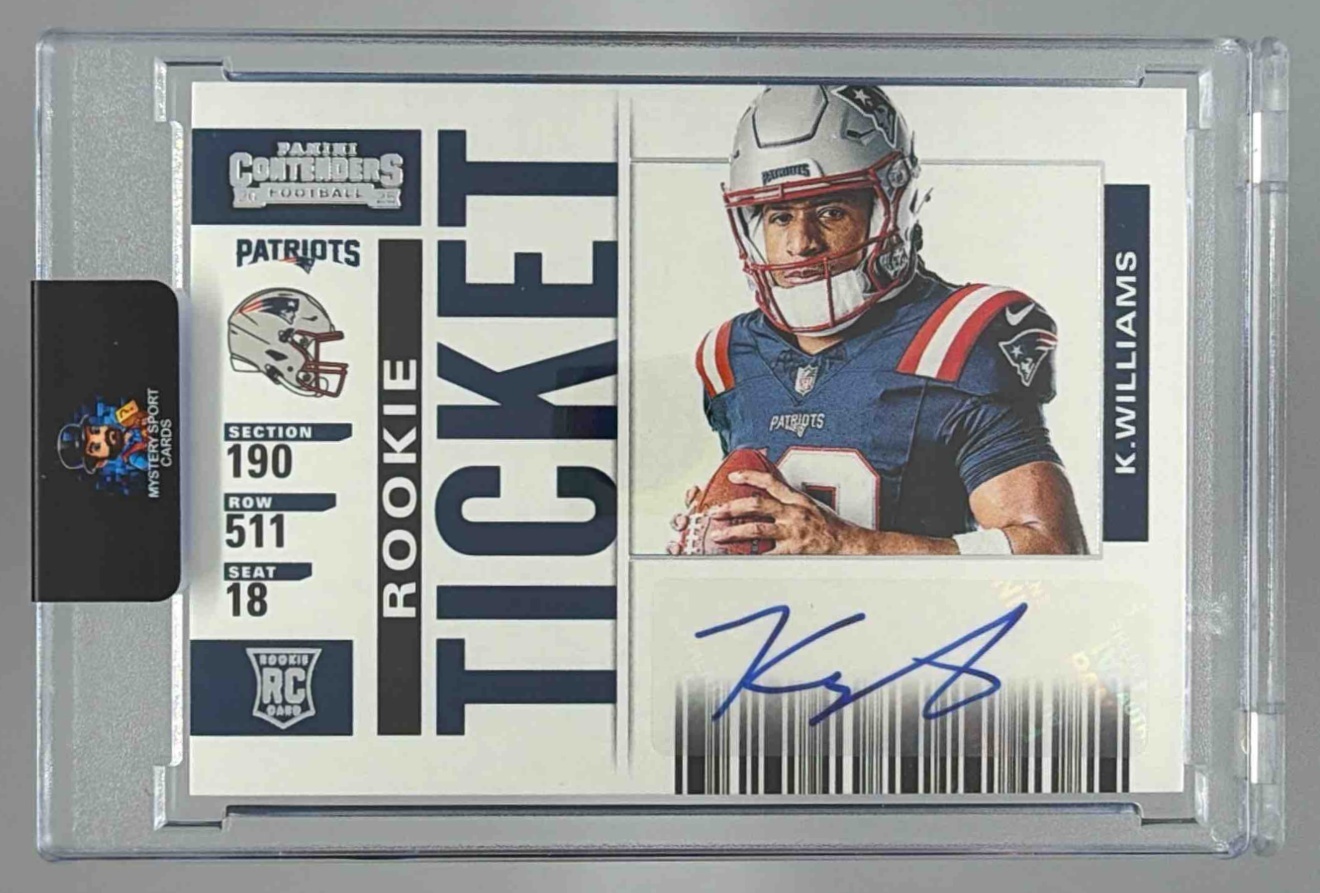 Card image for 2025 Panini Select Kyle Williams Rookie Signatures #RSI-KWS RC Auto Patriots