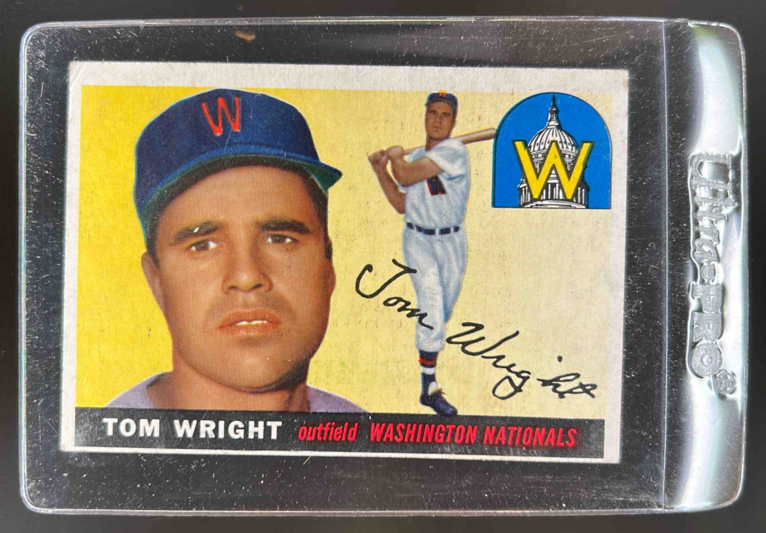Card image for 1955 TOPPS BASEBALL TOM WRIGHT #141