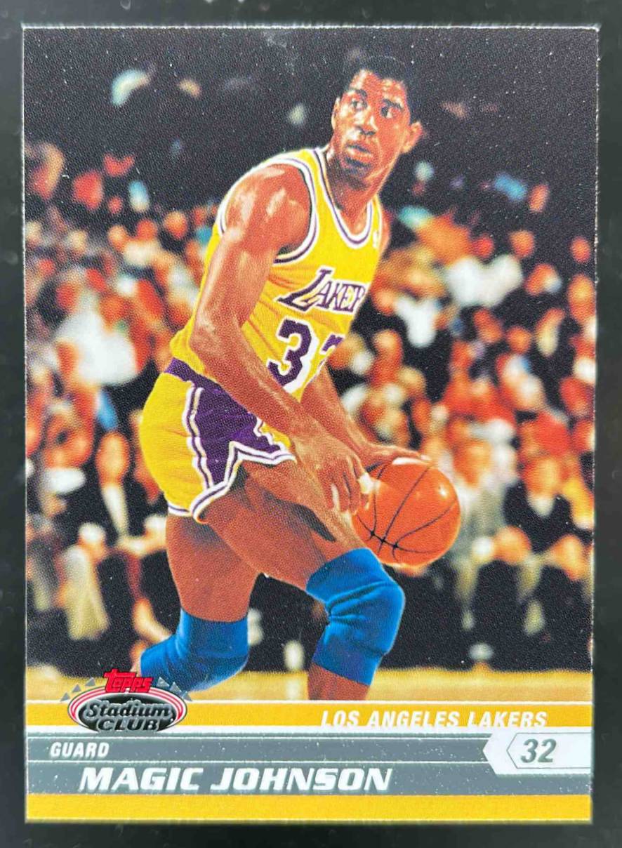 Card image for 2007-08 TOPPS STADIUM CLUB MAGIC JOHNSON #93 LOS ANGELES LAKERS