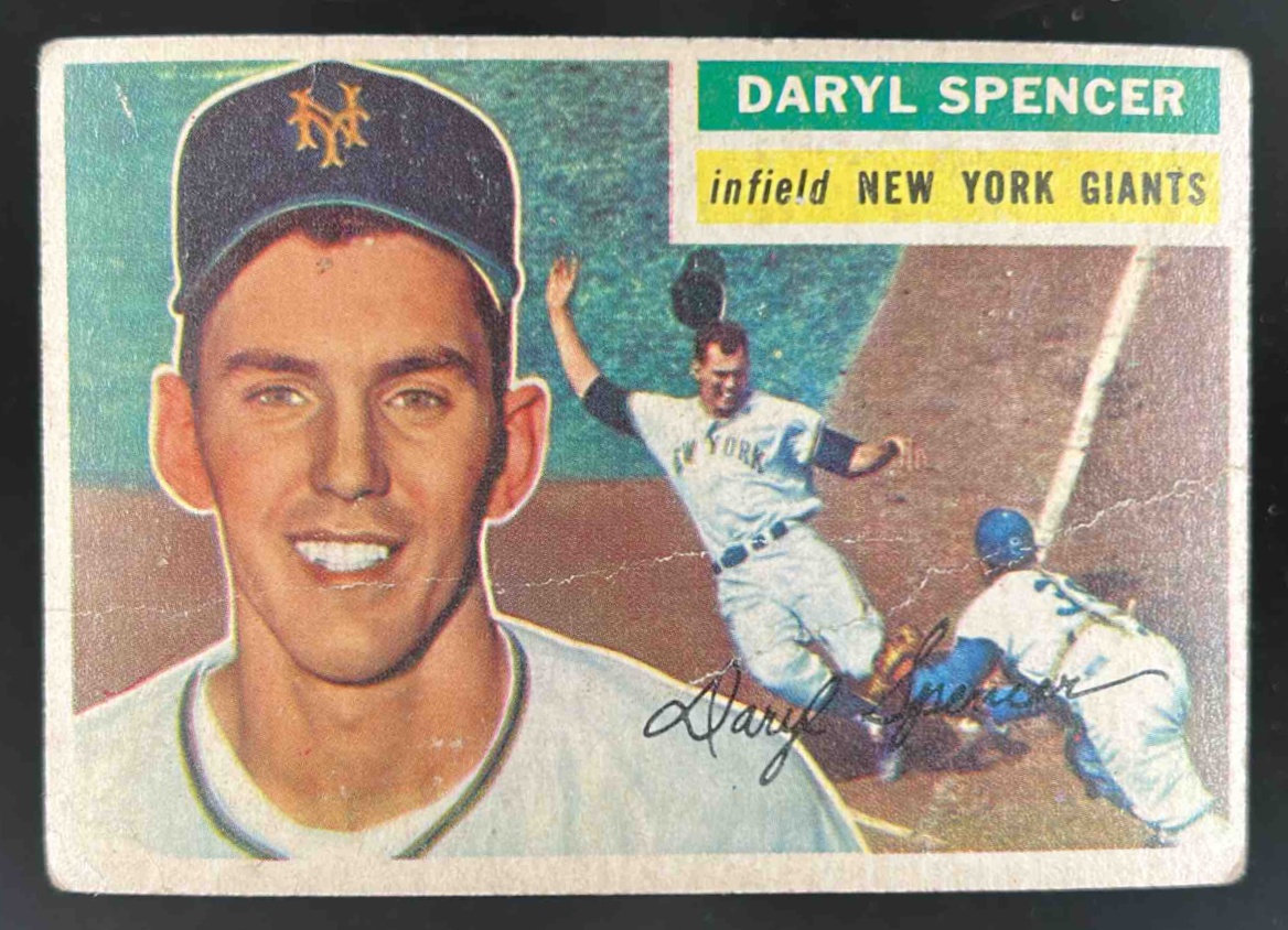 Card image for 1956 TOPPS BASEBALL DARYL SPENCER #277 NEW YORK GIANTS