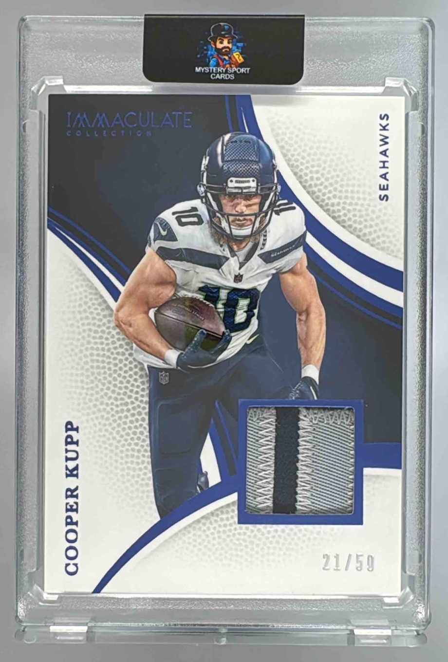 Card image for 2025 Panini Immaculate Collection Cooper Kupp Blue /50 #97 MEM Seahawks