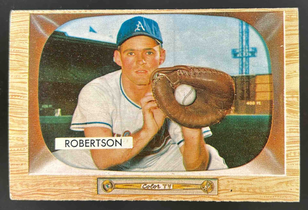 Card image for 1955 BOWMAN BASEBALL JIM ROBERTSON #5