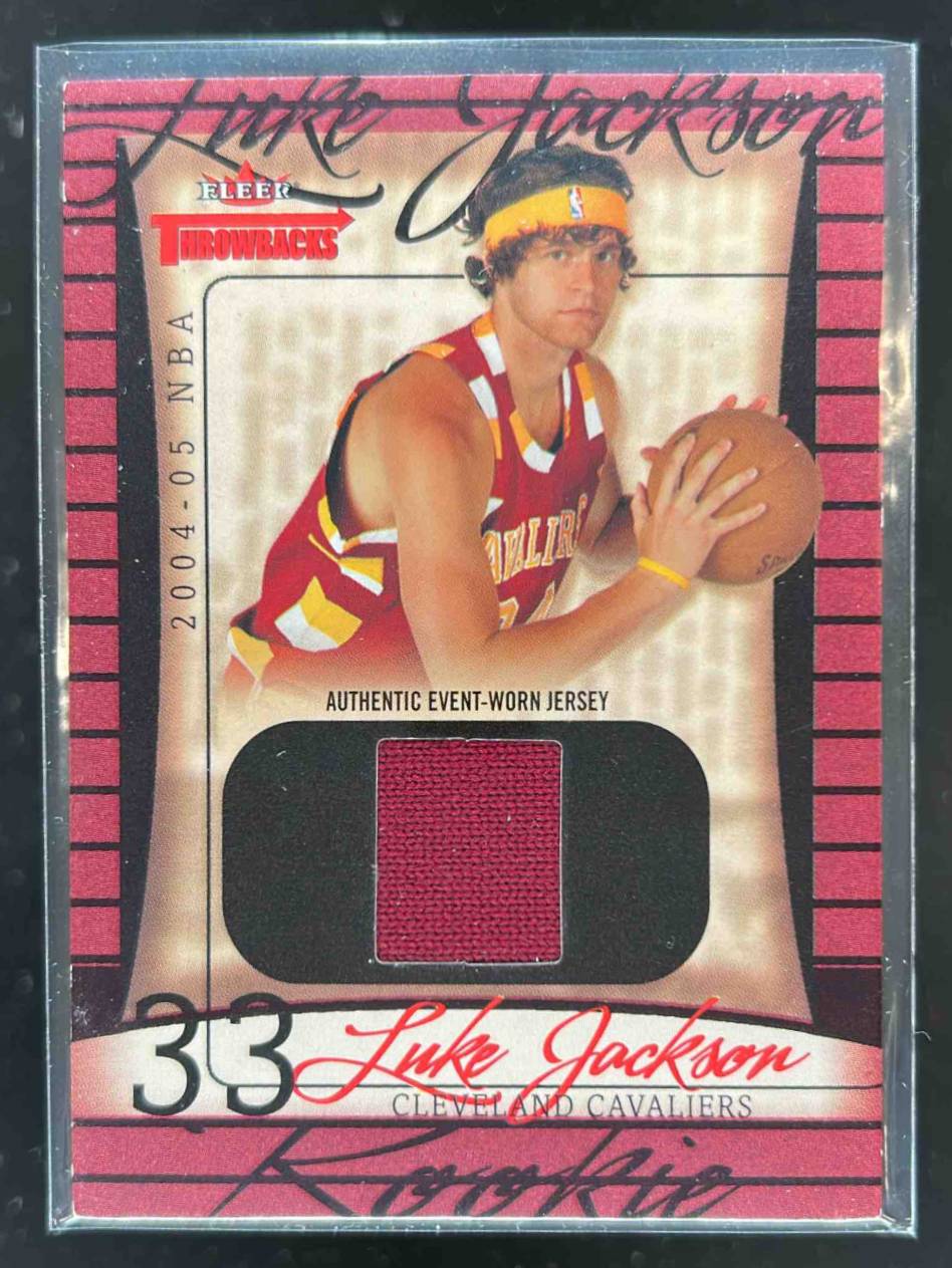 Card image for 2004-05 FLEER THROWBACKS LUKE JACKSON /499 #85 RC ROOKIE CLEVELAND CAVALIERS