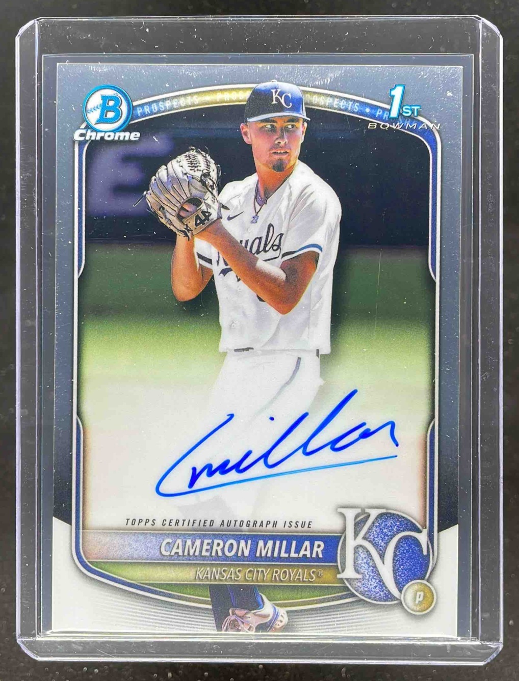 Card image for 2025 Bowman Draft Cameron Millar Chrome Auto #CPA-CMI 1st Prospect