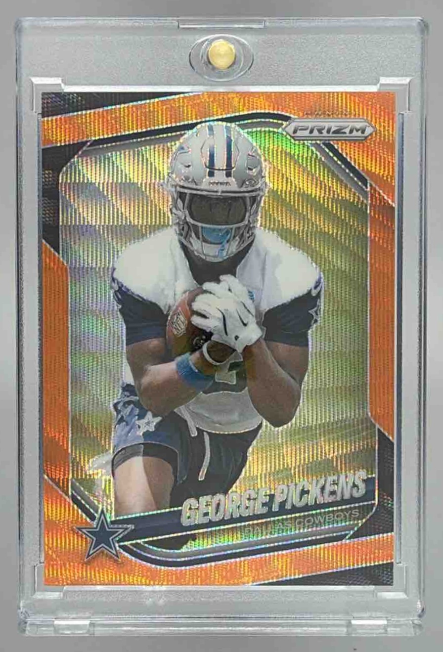 Card image for 2025 Panini Football Prizm George Pickens #71 Dallas Cowboys
