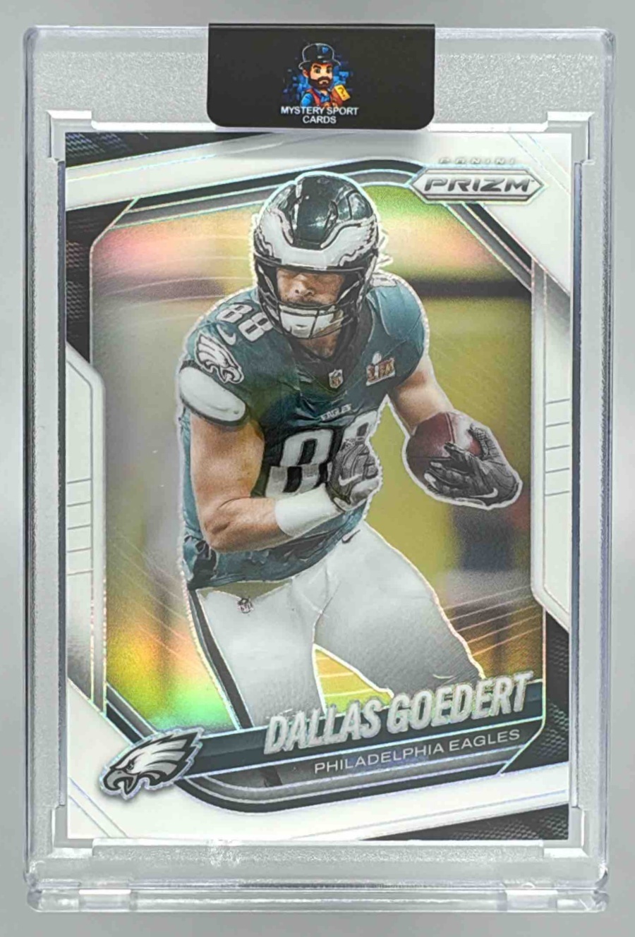 Card image for 2025 Panini Football Prizm Dallas Goedert White /35 #234 Philadelphia Eagles