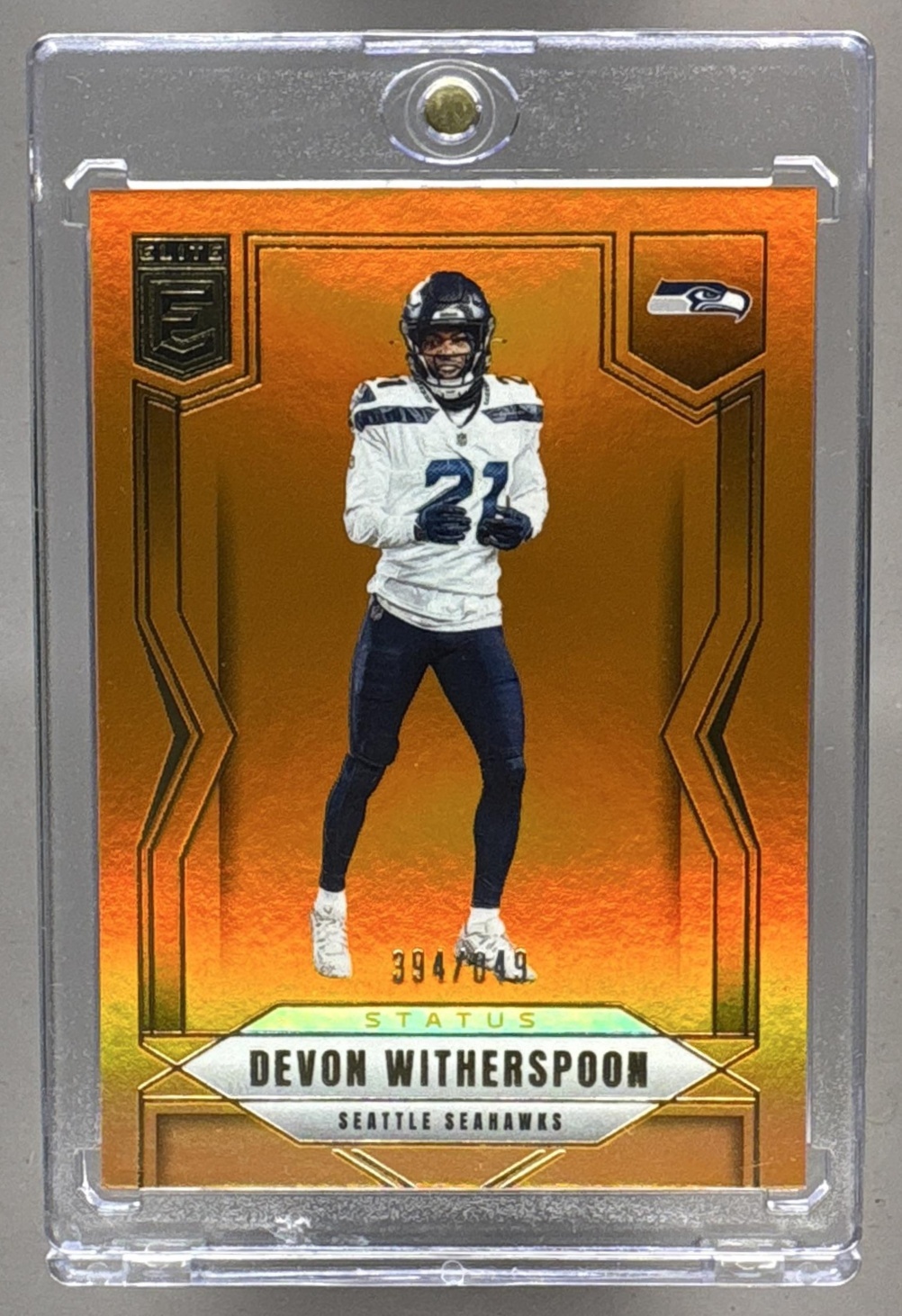 2025 PANINI DONRUSS ELITE DEVON WITHERSPOON #30 STATUS METALLIC ORANGE /849