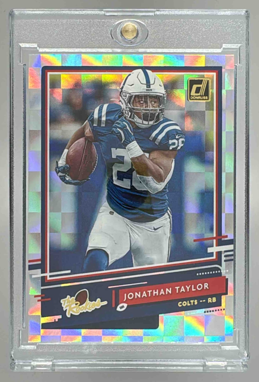 Card image for 2020 Panini Donruss Jonathan Taylor The Rookies #TR-JT RC Colts