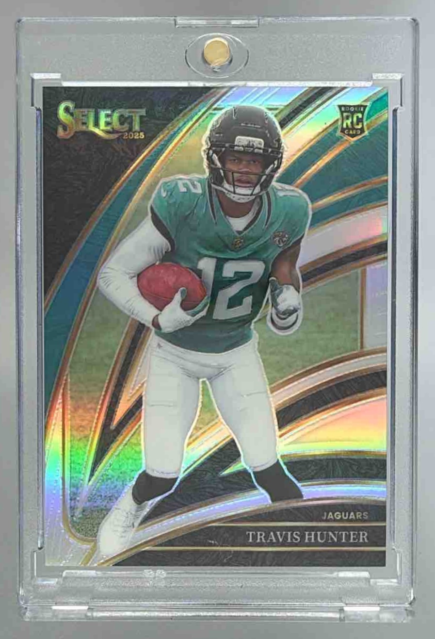 Card image for 2025 Panini Select Travis Hunter Club Level #228 RC Jaguars