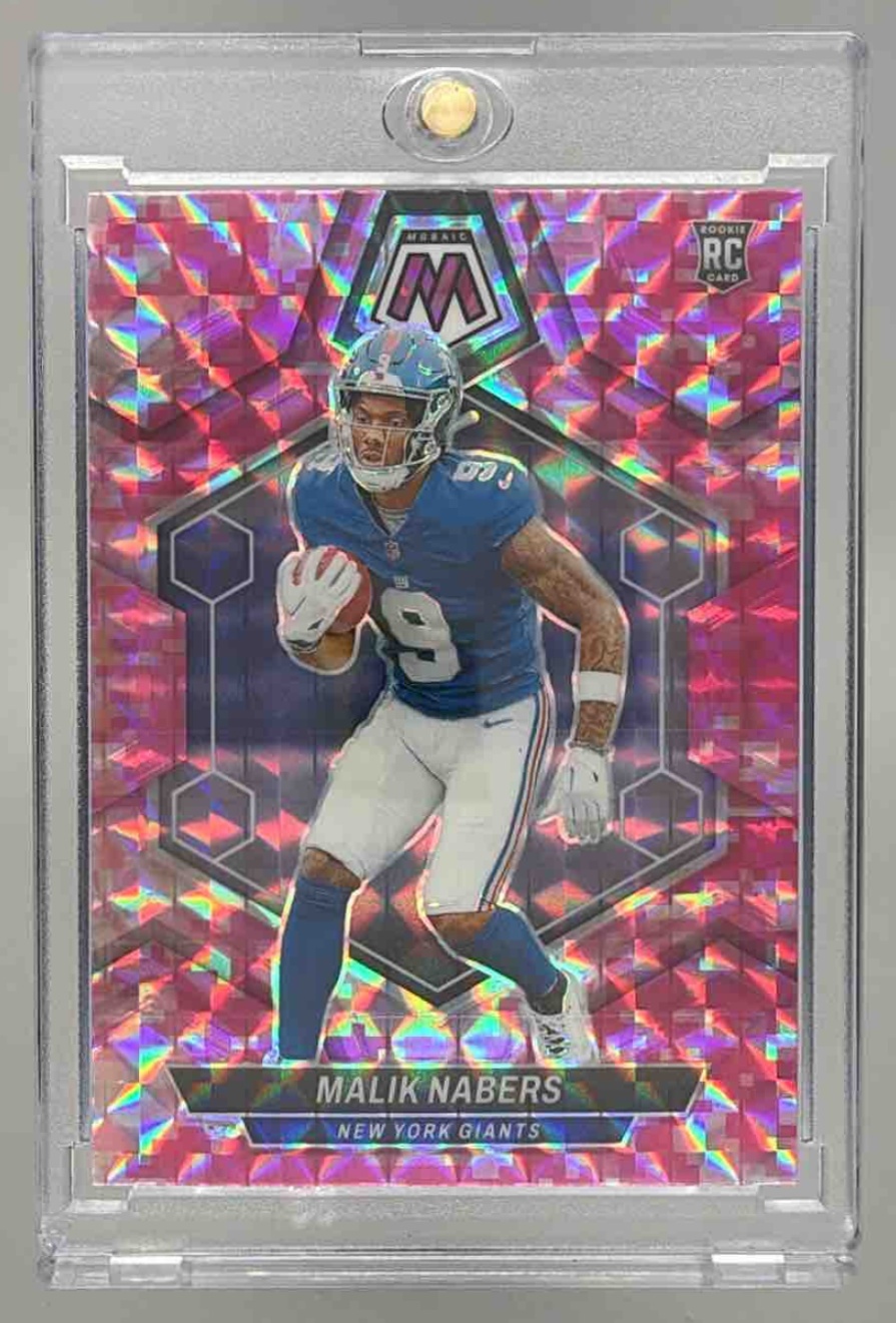 Card image for 2024 Panini Football Mosaic Malik Nabers Mosaic Prizm #306 RC New York Giants
