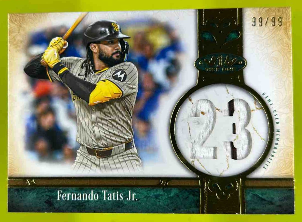 Card image for Fernando Tatis Jr. 2026 Topps Tier One Jersey Number Relic /99