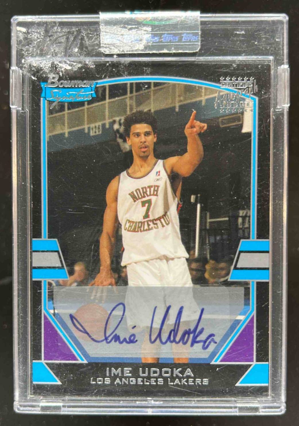 Card image for 2003-04 BOWMAN SIGNATURE IME UDOKA /1250 #112 AUTO RC ROOKIE LOS ANGELES LAKERS