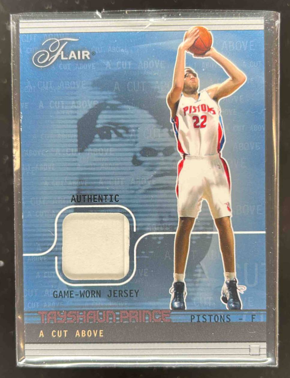 Card image for 2003 FLEER FLAIR TAYSHAUN PRINCE A CUT ABOVE /500 #ACA-TP MEM DETROIT PISTONS